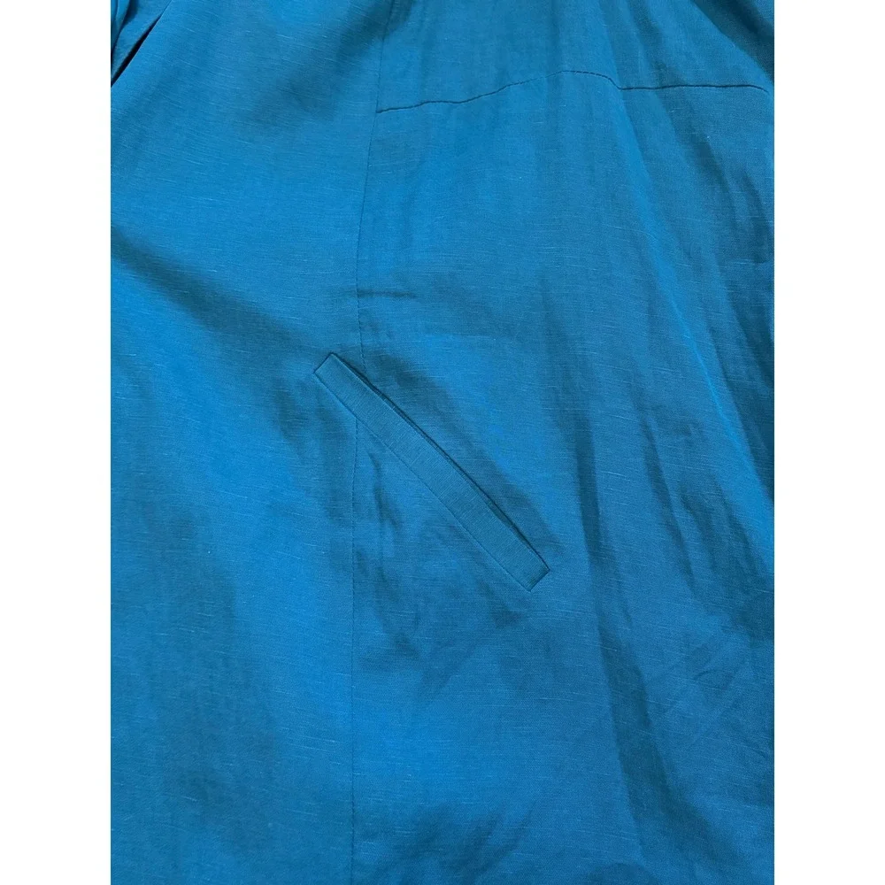 Torrid Studio Linen Blazer Legion‎ Blue Size 5 (5X) Lightweight